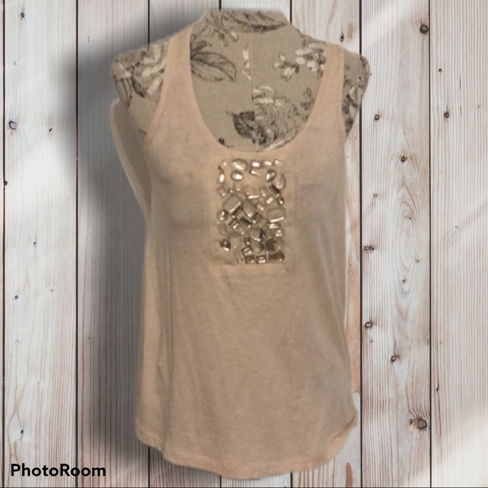 J Crew Embellished Tank M